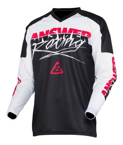 Jersey Answer Syncron Proglo Niños Wht/blk/pnk Mtb    