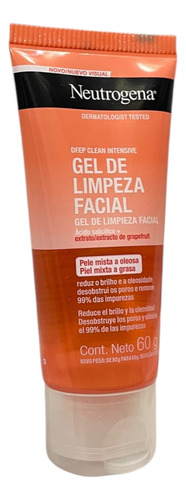 Gel De Limpieza Facial Neutrogena Deep Clean Piel Mixta 60g