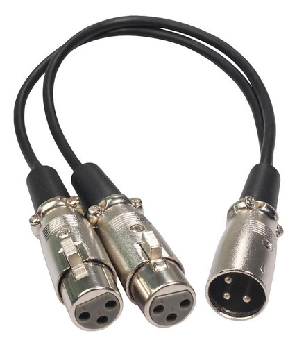 Cable Divisor Xlr A Dos Clavijas Hembra Para Adaptador Micro