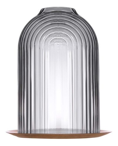 Imagen 5 de 9 de Portavela Fanal Campana Cristal Velas Nude 21 Cms Mediano X1