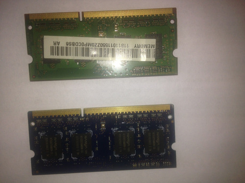 Memoria Sodimm Ddr3 3 Gb. Samsung 1066 Mhz Y Nanya (1y2gb)