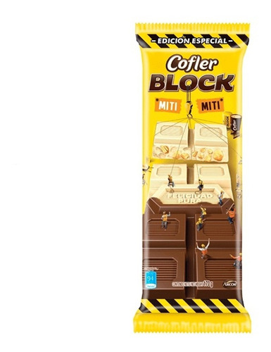 Chocolate Block Cofler 170gr Miti Miti Barata La Golosineria