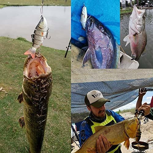Ods Señuelo Pesca Swimbaits Articulado Duro Para Bass Trout