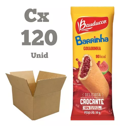 Kit 6 Cx Bauducco 20x25g Barrinha Biscoito 500g Lanchinho