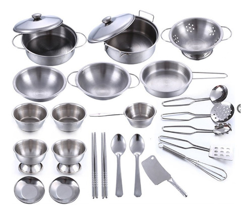 Set Cocina Ollas Metalica 25pcs