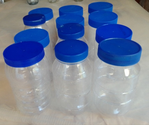 Envases De Plástico 500 Cc Con Tapa 12 Unidades