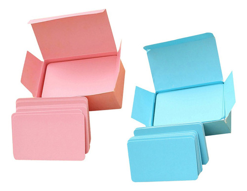 2 Cajas De Color, Tarjetas Flash En Notecards De Mensajes