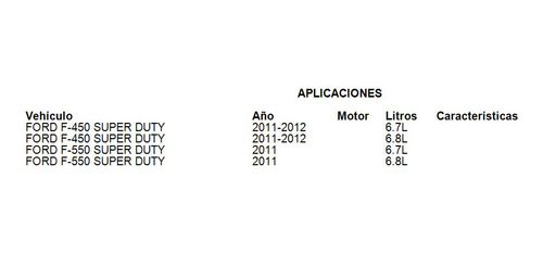 Disco De Freno Trasero Ford F-550 Super Duty 6.7l 2011