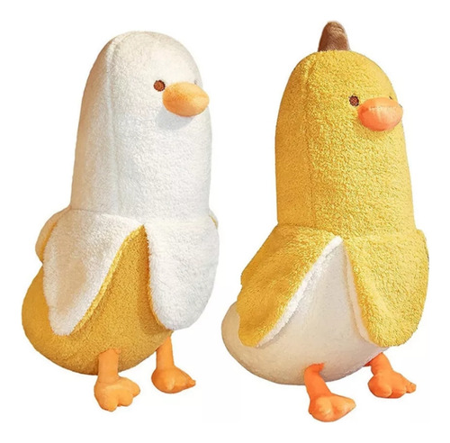 Muñeca De Peluche Con Forma De Pato Banana Con Dibujos Anima