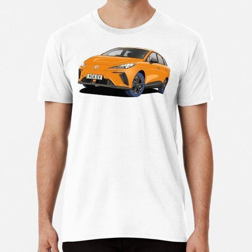 Remera Mg4 Ev Electric Car In Volcano Orange Algodon Premium