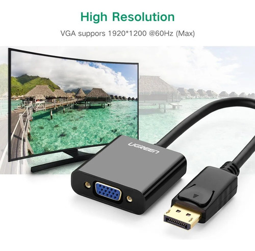 Adaptador Displayport A Vga Dp Display Port A Vga Ugreen