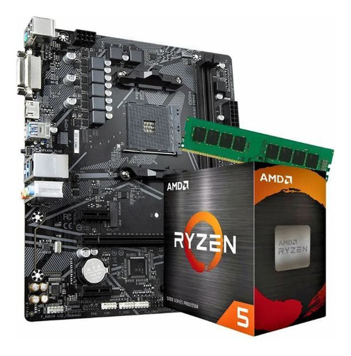 Combo Ryzen 5 3400g + Mother Asus Prime A320m-k +16gb Ddr4  