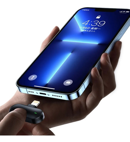 Imagen 2 de 10 de Micrófono Inalámbrico Dual De Solapa Para iPhone Con Estuche