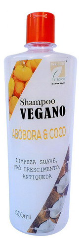  Shampoo Vegano Abóbora E Coco Nutriflora 500ml