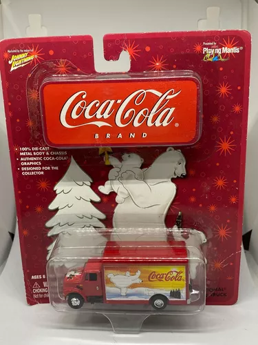 Caminhão Truck Baú Coca Cola Madeira E Plastico Brinquedo 26x70cm