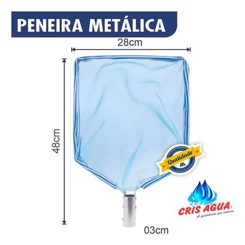 Peneira Para Limpeza De Piscinas Cris Água