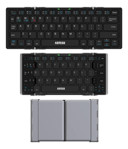 Teclado Bluetooth Plegable Arteck, Mini Plegable Portátil...