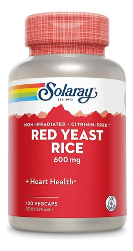 Solaray Red Yeast Rice 600 Mg - Un - Unidad a $2249