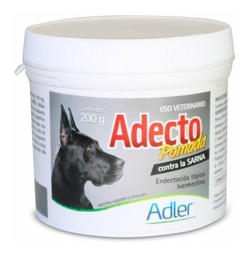 Anti Sarna Adecto Pomada Perros Gatos 200 Gr Zoosarni