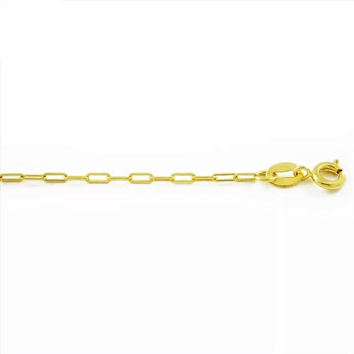 Corrente Cartier Unissex Folheado A Ouro 18k Cor Amarelo