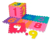 Comprar Alfombra Piso Goma Eva Infantil Niños Bebes Encastrables X10 Color Números
