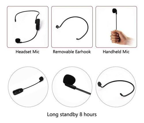 Audífonos De Micrófono Inalámbrico Uhf Audífonos De