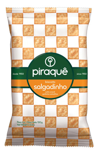 Biscoito Salgadinho Piraquê Pacote 100g