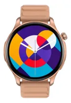 Comprar Reloj inteligente Zeblaze Btalk 3 Pro, pantalla AMOLED, llamadas, funda transparente en color coral, pulsera transparente en color coral, bisel negro, diseño de pulsera de malla