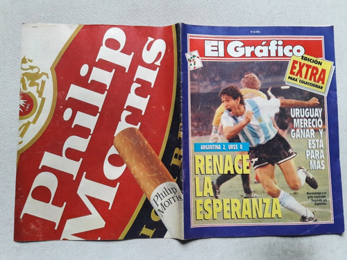 Revista El Gráfico Extra Nº 63 Burruchaga Argentina 1990
