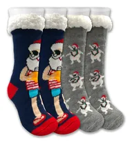 Comprar 2 Pares De Calcetas Calientitas Térmicas Afelpadas Para Frio