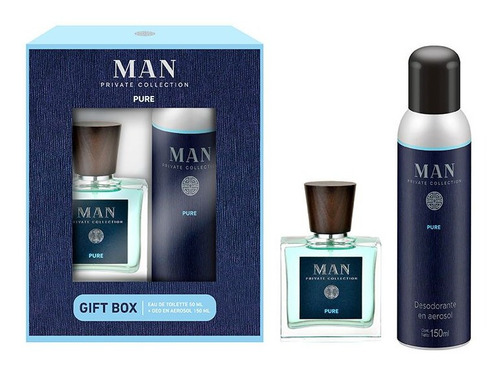 Set Man Private Collection Edt 50 Ml + Deo 150 Ml Pure