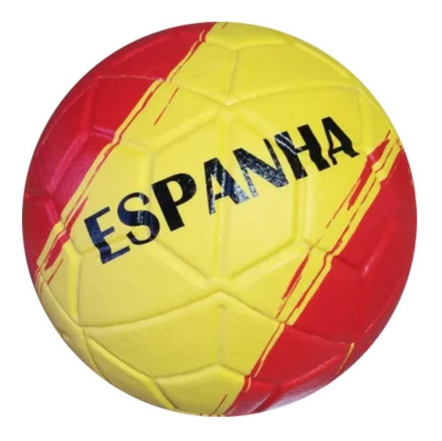  Bola Colecionável Países Copa Do Mundo Espanha Grande Fut Cor Vermelho