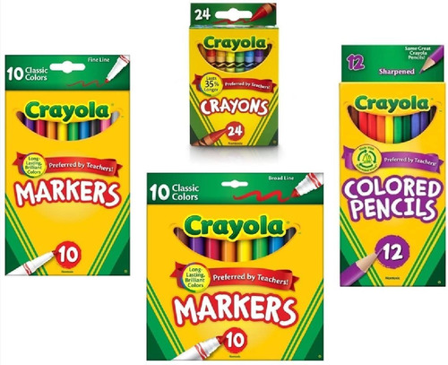 Crayones Crayola  24 Unidades   Lapices De Colores Crayola 