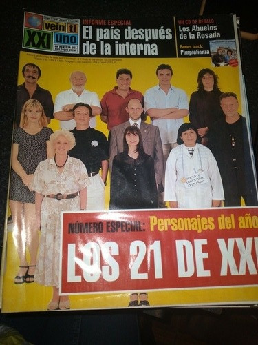 Revista Veintiuno Personajes Del Año 3/12 1998 N21