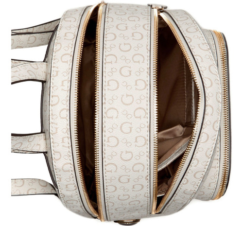 Mochila Guess Factory Sg947930-whi Acabado de los herrajes Níquel Color Blanco Correa de hombro Blanco Diseño de la tela Lisa