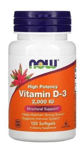 Now Foods Vitamina D-3 2000 Ui 120 Cáps
