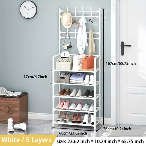 Rack Metálico Zapatera Perchero Zapatero Sencillo