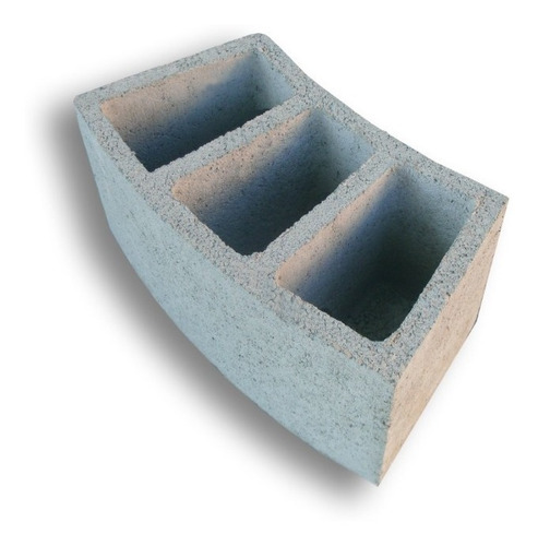 Forma Manual Para Bloco Concreto Curvo 19x19x39 Com Fundo