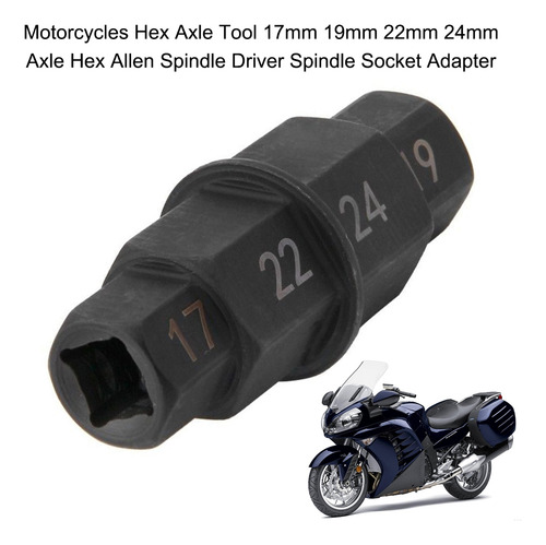 Herramienta De Eje Hexagonal Cycles, 17 Mm, 19 Mm, 22 Mm, 24