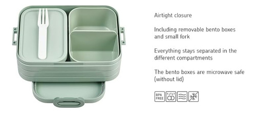 Lonchera Mepal Bento Box Midi Con Caja Bento Para 2 O 4 Pers