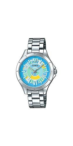 Reloj Casio Para Mujer (ltp-e129d-2a) Pulsera Plateada Dial