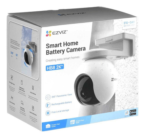 Camara Wifi Inalambrica Ezviz Hb8 2k+ Bateria Recargable 