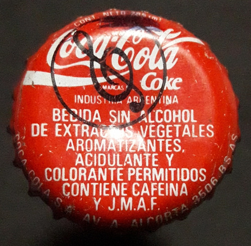 Chapita Tapa Chapa Coca Cola Ganaste Un Auto Radio 