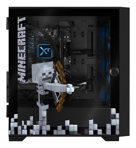 Xtreme Pc Gaming Amd Radeon Rx 7600 Ryzen 7 5700g 32gb Ssd 1tb Sistema Liquido Wifi Minecraft Skeleton