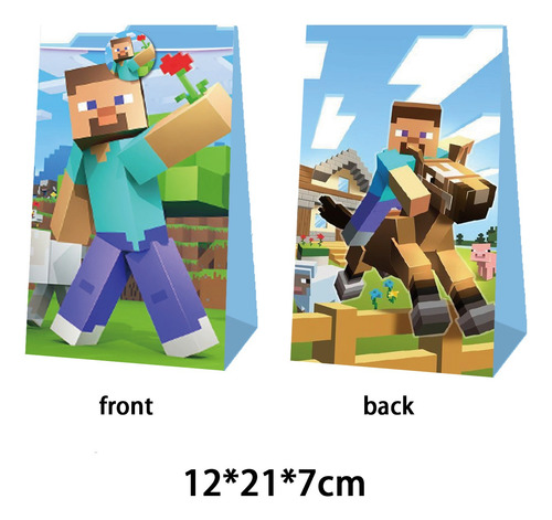 Bolsa De Dulces De Minecraft Para Fiesta De Cumpleaños
