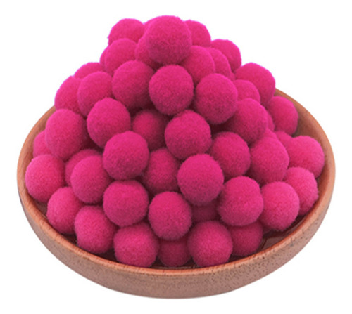 1000 Mini Pompom Bolinha 8mm Ro.141007 Cores Cor Pink 195