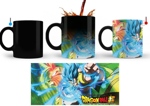 Taza Mágica Dragon Ball Super  Broly Vegito  