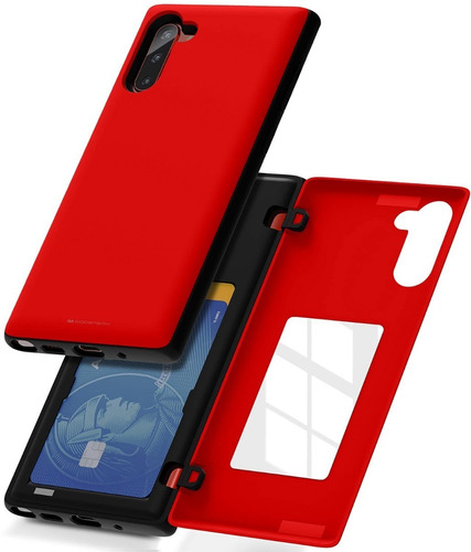 Funda Bumper Uso Rudo Porta Tarjetas Para Galaxy Note 10/10+