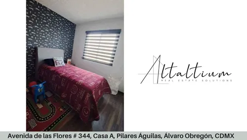 Casa En Venta Avenida De Las Flores # 344, Casa A, Pilares Águilas, Álvaro Obregón, Cdmx. Vg5-za