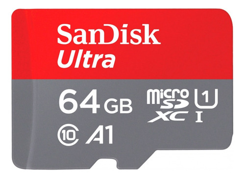 Tarjeta de memoria SanDisk SDSQUAR-064G-GN6MA  Ultra con adaptador SD 64GB